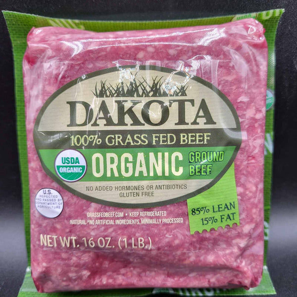 Organic Grass Fed Beef 85/15