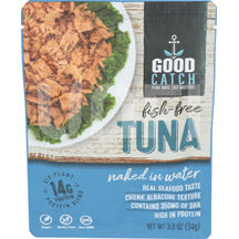 Tuna naked in water