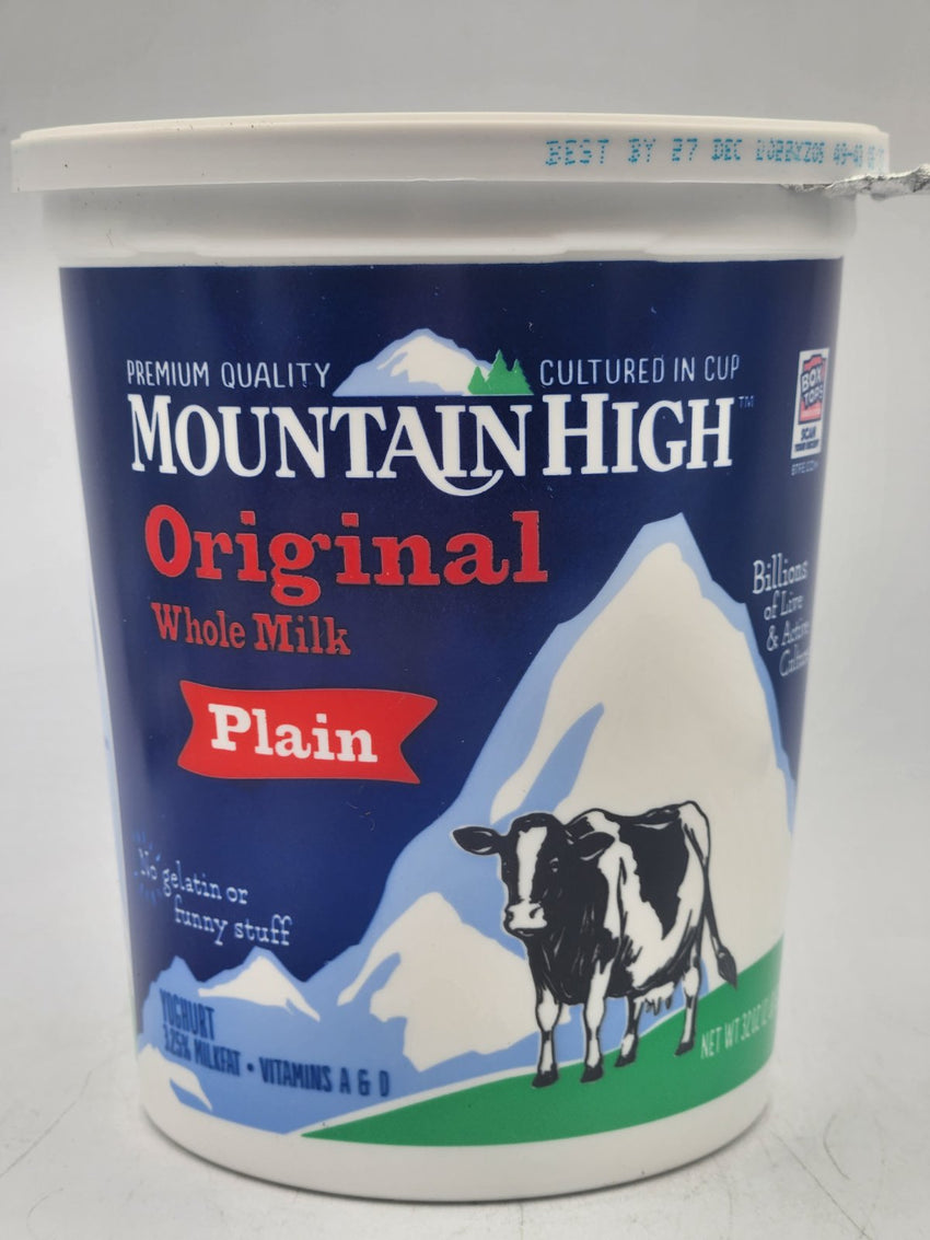 Yogurt Plain Whole Milk Mtn High