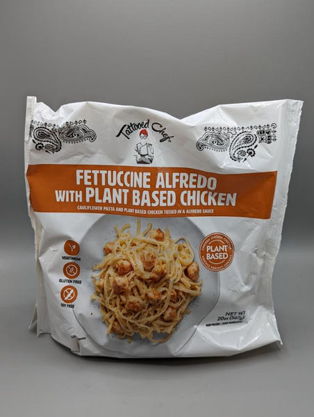 Fettuccine Alfredo w/ Plant Based Chicken