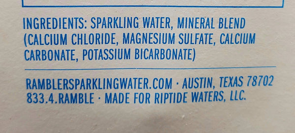 Rambler Texas Limestone Filtered Sparkling Watyer