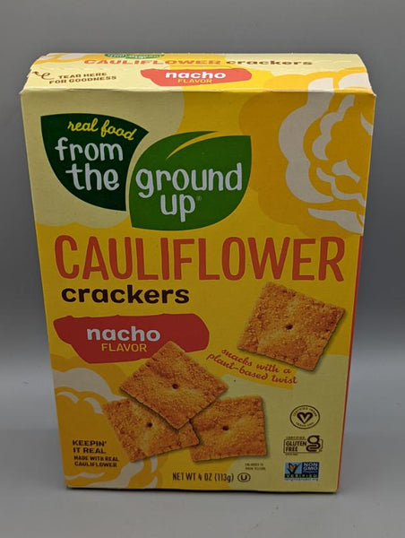 The Ground Up Nacho Cauliflower Crackers