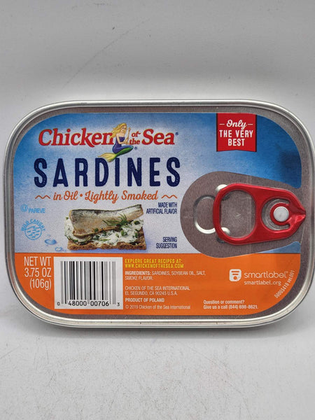 Lightly Smoked Sardines in Oil