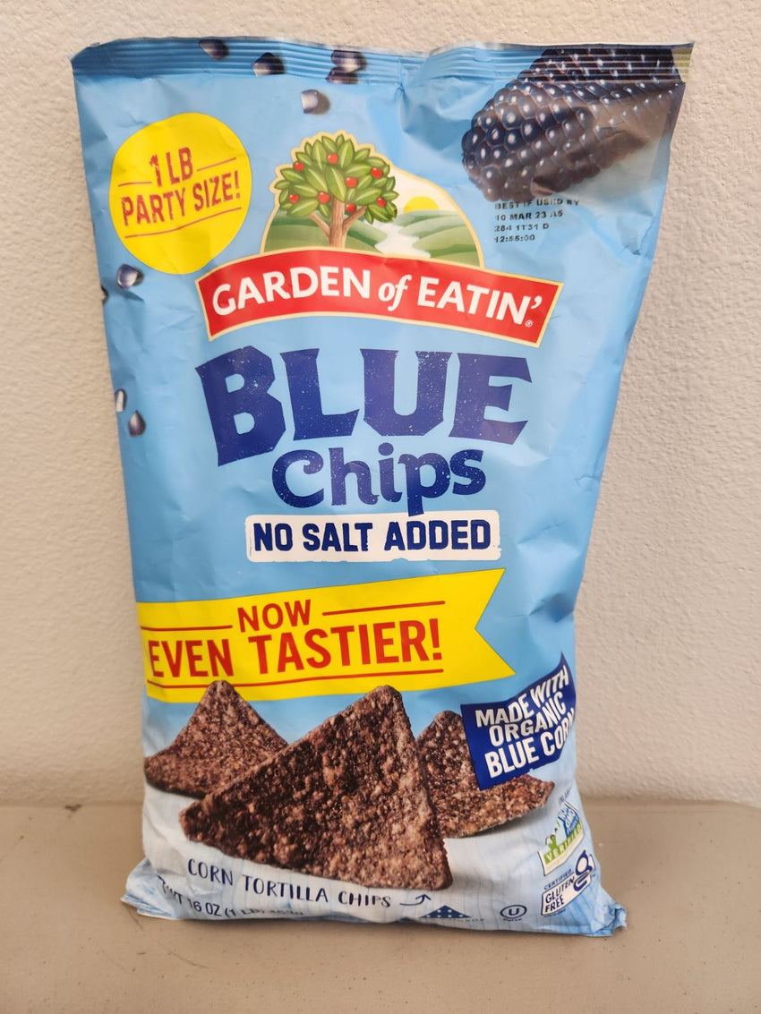 Blue No Salt Tortilla Chips