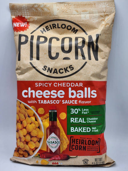 Pipcorn Spicy Cheddar Cheese Balls