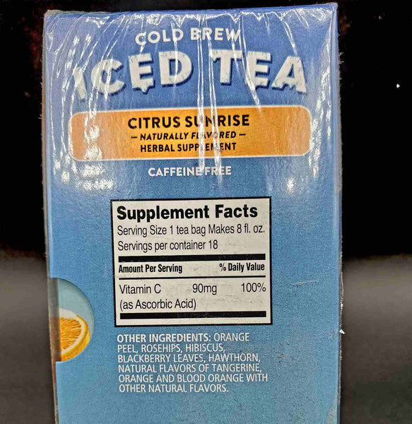 Cold Brew Iced Tea Citrus Sunrise