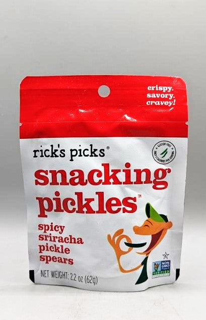 Spicy Sriracha Snacking Pickles