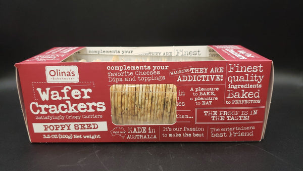 Poppy Seed Wafer Crackers
