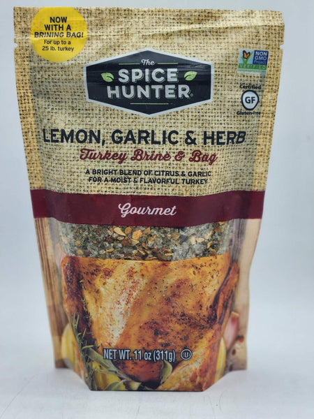 Lemon Garlic Turkey Brine & Bag