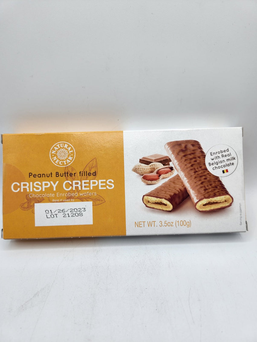 Peanut Butter Filled Crispy Crepes