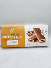 Peanut Butter Filled Crispy Crepes