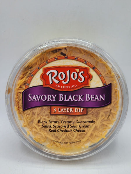 Savory Black Bean 5 Layer Dip